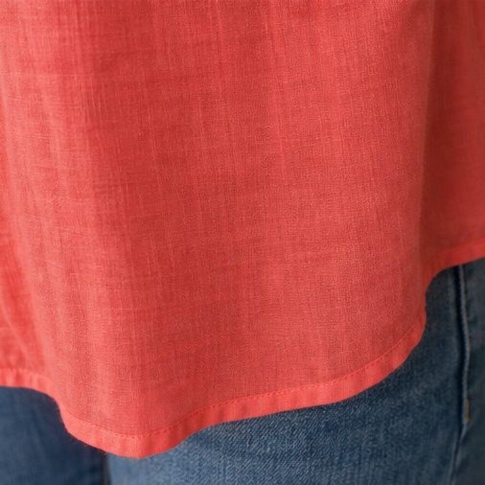 Navy Ruffle Blouse - Picture 6 of 6